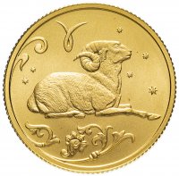 Купить 25 рублей 2005 СПМД "Знаки зодиака - Овен"
