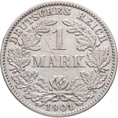 купить Германия 1 марка (mark) 1901 знак монетного двора: "G" - Карлсруэ