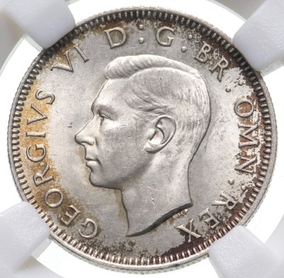 купить Великобритания 1 шиллинг (shilling) 1941 Английский шиллинг - лев, стоящий на короне в слабе MS65