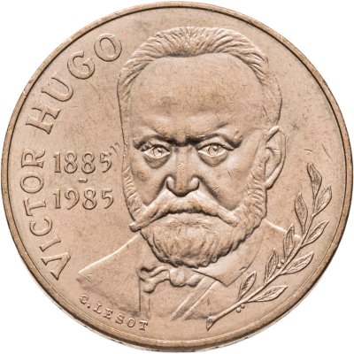 купить Франция 10 франков (francs) 1985 "Виктор Гюго - 100 лет со дня смерти"