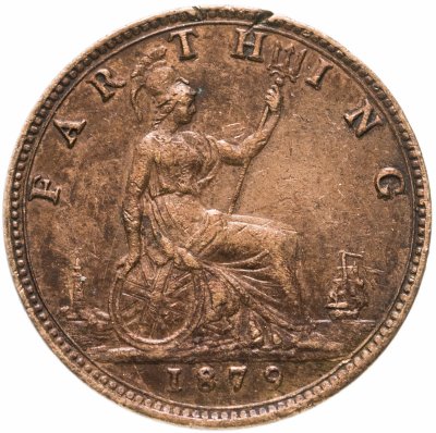 купить Великобритания 1 фартинг (farthing) 1879