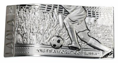купить Соломоновы острова 10 долларов 2018 "Чемпионат мира по футболу в России LAOLA" в футляре, с сертификатом