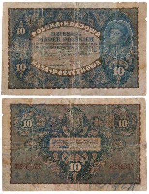 купить Польша 10 марок 1919