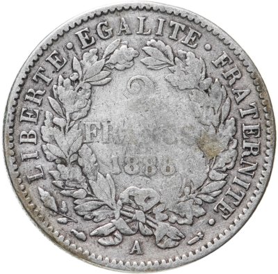 купить Франция 2 франка 1888