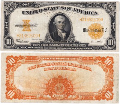 купить США 10 долларов 1922 series 1922, Speelman-White