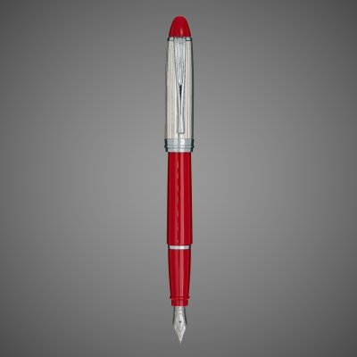 купить Перьевая ручка Aurora Ipsilon red CT, перо - М, в подарочной коробке, Драгметаллы: серебро, смола, 2026 г.