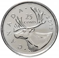 купить Канада 25 центов (cents) 2018
