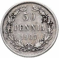 Купить 50 пенни 1907 L
