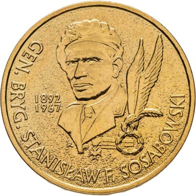 купить Польша 2 злотых (zlote) 2004 "Генерал Станислав Сосабовски (1892-1967)"