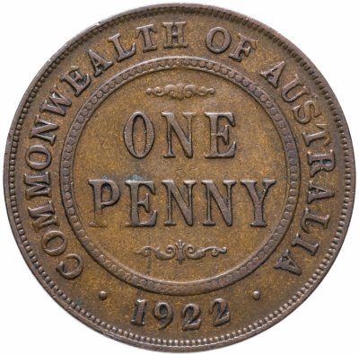 купить Австралия 1 пенни (penny) 1922