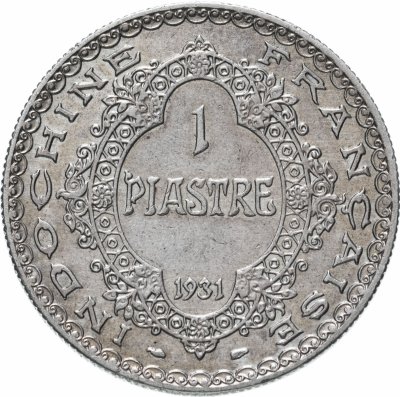 купить Французский Индокитай 1 пиастр (piastre) 1931