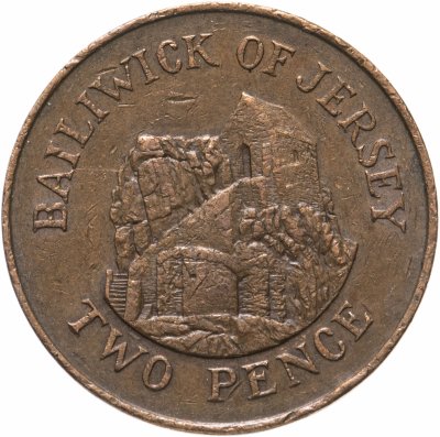 купить Джерси 2 пенса (pence) 1983-1990, случайная дата