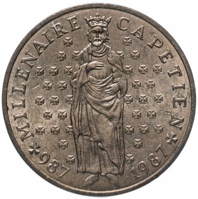 купить Франция 10 франков (francs) 1987 "Тысячелетие династии Капетингов"