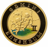 купить Армения 10000 драм 2009 "Знаки зодиака - Близнецы" в футляре с сертификатом