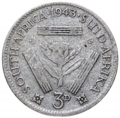 купить ЮАР 3 пенса (pence) 1943