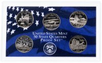 Купить США годовой набор квотеров 2001 "Штаты" (5 монет)