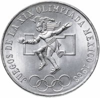 купить Мексика 25 песо 1968 "XIX летние олимпийские игры в Мехико"