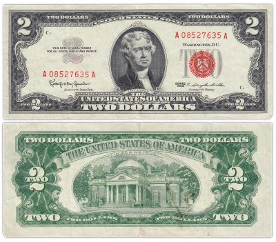 купить США 2 доллара 1963 (Pick 382a)