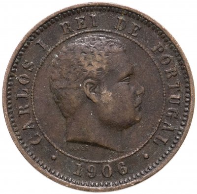 купить Португалия 5 рейс (reis) 1906