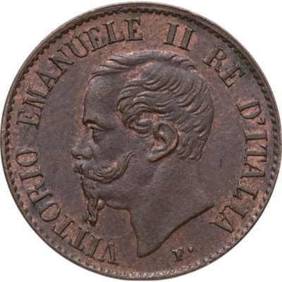 купить Италия 1 чентезимо (centesimo) 1867 Знак монетного двора: "M" - Милан