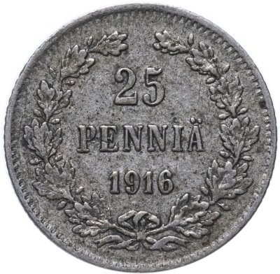 купить 25 пенни (pennia) 1916 S
