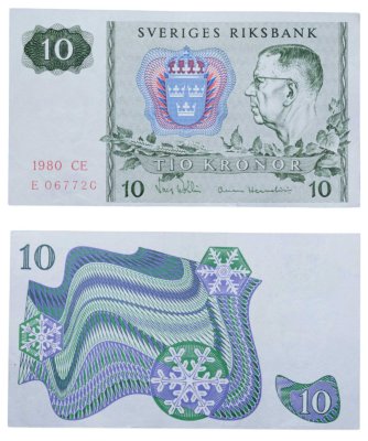 купить Швеция 10 крон 1980