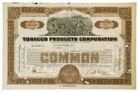 купить Акция США TOBACO PRODUCTS CORPORATION, 1929- 1930 гг.