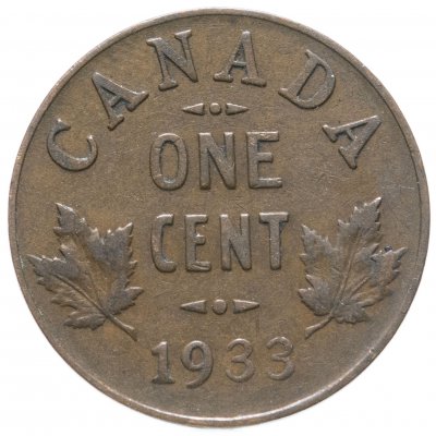 купить Канада 1 цент (cent) 1933, Георг V