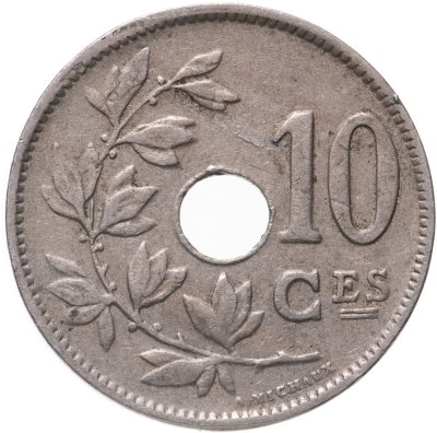 купить Бельгия 10 сантимов (centimes) 1923 Надпись на французском "BELGIQUE"