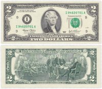 купить США 2 доллара 2003 (Pick 516a) I - Миннеаполис "FW" (Fort Worth)