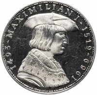 купить Австрия 50 шиллингов (shillings) 1969 "450 лет со дня смерти Максимилиана I"