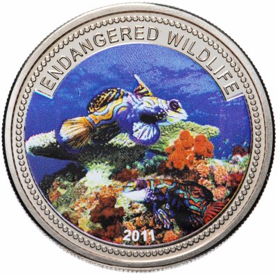 купить Палау 1 доллар (dollar) 2011 "Подводный мир - Вымирающие виды"