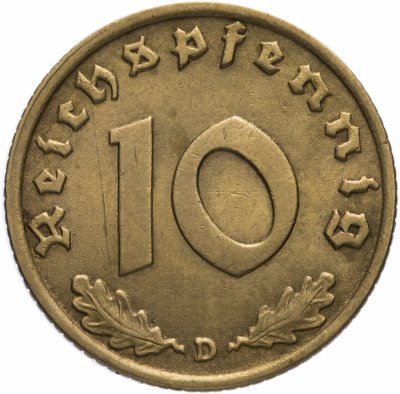 купить Германия (Третий Рейх) 10 рейхспфеннигов 1937 "D"