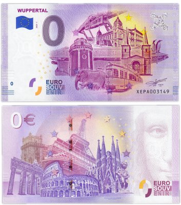 купить 0 евро (euro) "Вупперталь" 2020 1-серия ( XE PA-1a )