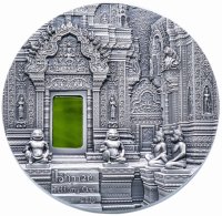 купить Палау 10 доллара 2019 "Искусство тиффани - Кхмеры Ангкор Ват", в футляре с сертификатом