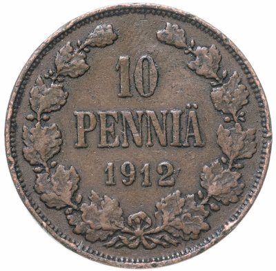 купить 10 пенни 1912, для Финляндии