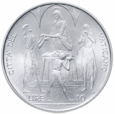 купить Ватикан 10 лир (lire) 1968