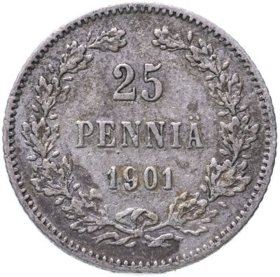 купить 25 пенни (pennia) 1901 L