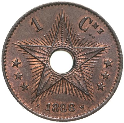 купить Конго 1 сантим (centime) 1888