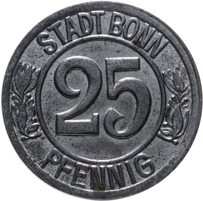купить Германия, Бонн 25 пфеннигов 1920 "Людвиг ван Бетховен"