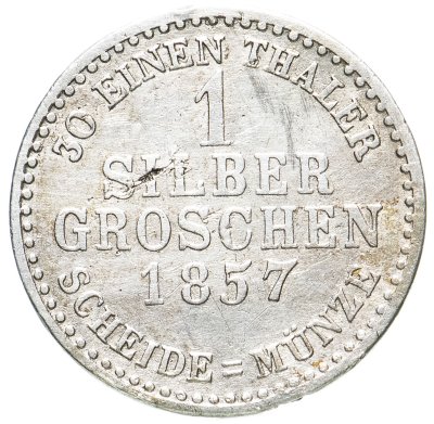 купить Германия, Гессен-Кассель 1 серебряный грош 1857