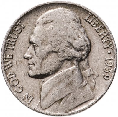 купить США 5 центов (cents) 1938-2003, случайный год