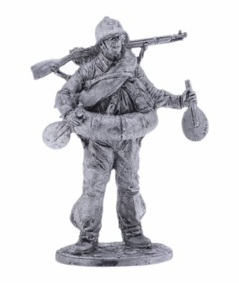 купить Оловянный солдатик, Боец РККА в плавательном костюме МПК. 1939-43 гг. СССР, Россия, 2021
