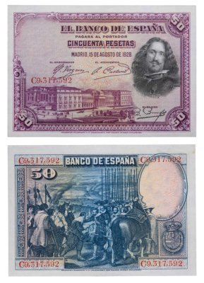 купить Испания 50 песет 1928 (Pick 75)