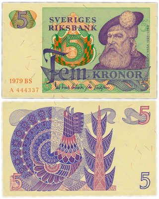 купить Швеция 5 крон 1979 (Pick 51d)