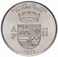 купить Панама 1/2 бальбоа (balboa) 2011 "Панама-Вьехо - Валюта 1580 года"