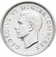 Купить Великобритания 6 пенсов 1944