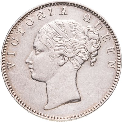 купить Индия (Британская) 1 рупия (rupee) 1840 "VICTORIA QUEEN" над головой