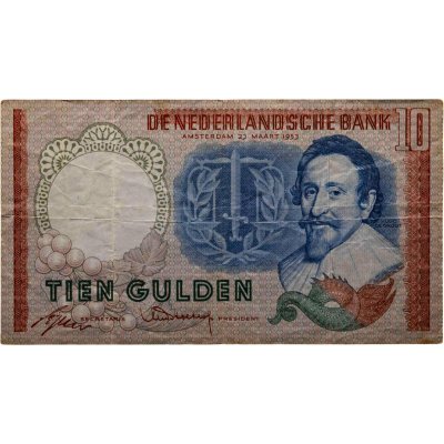 купить Нидерланды 10 гульденов 1953 года