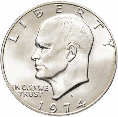 купить США 1 доллар 1974 S, коллекционный выпуск из серебра